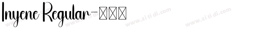Inyene Regular字体转换